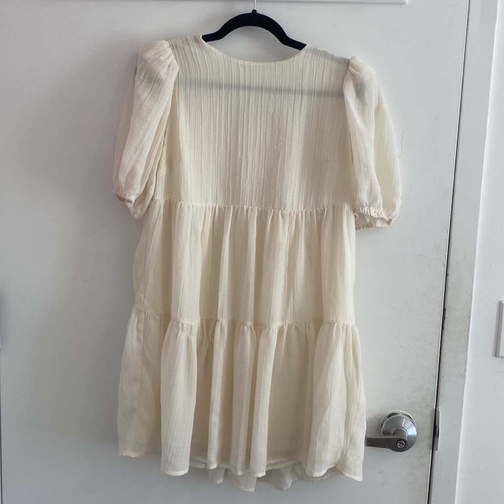 Reformation Estate Dress in Ivory (Sz M)